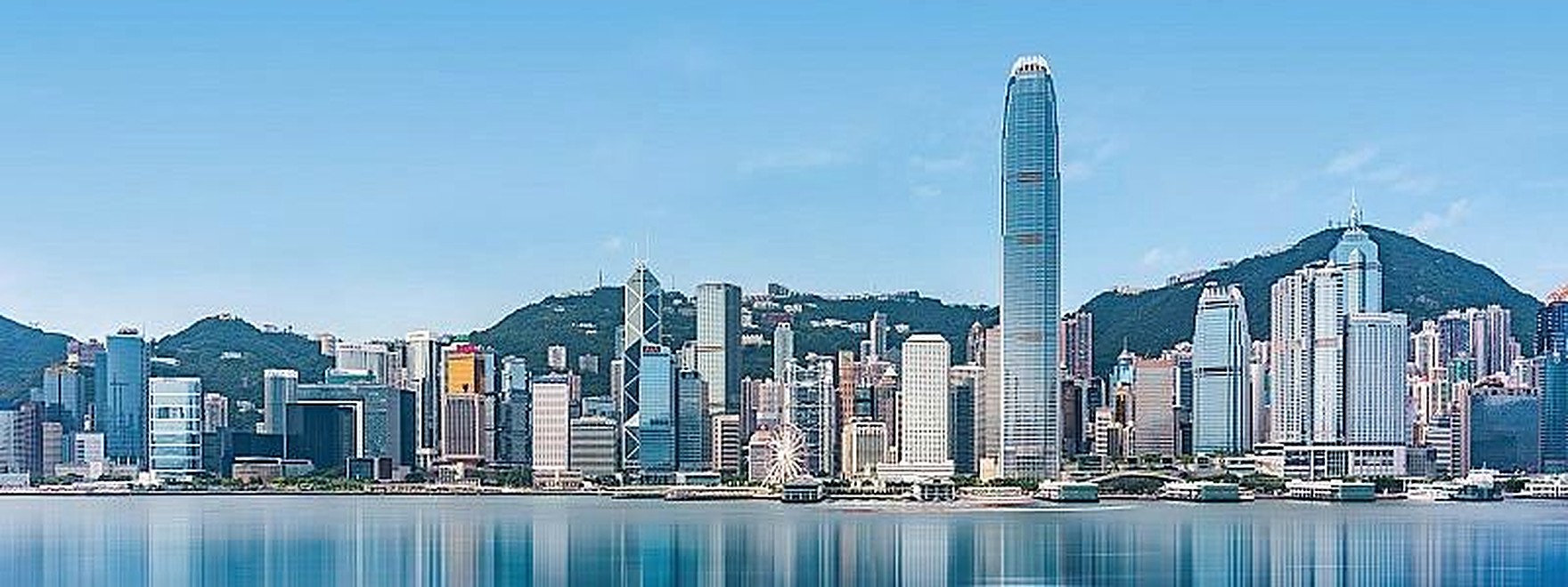 香港维多利亚港天际线