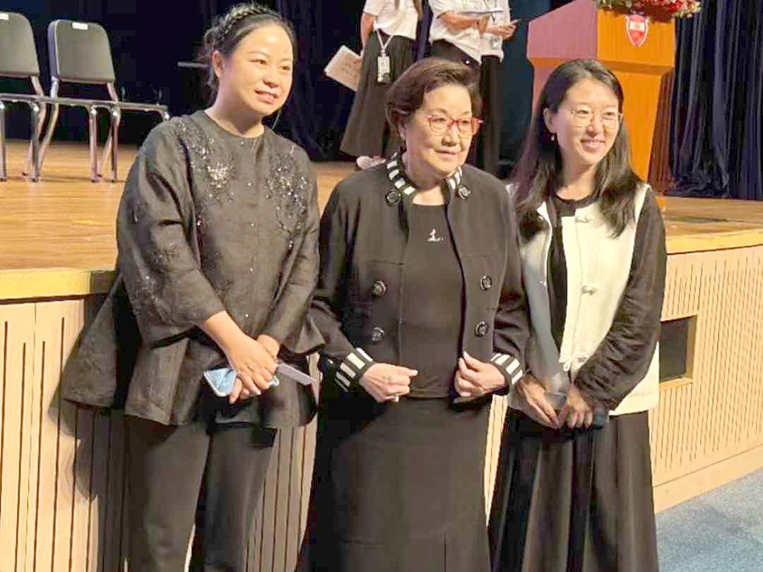 GINA 与蔡继有学校校方交流